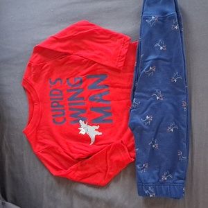 Carters 2T Valentines Day Set